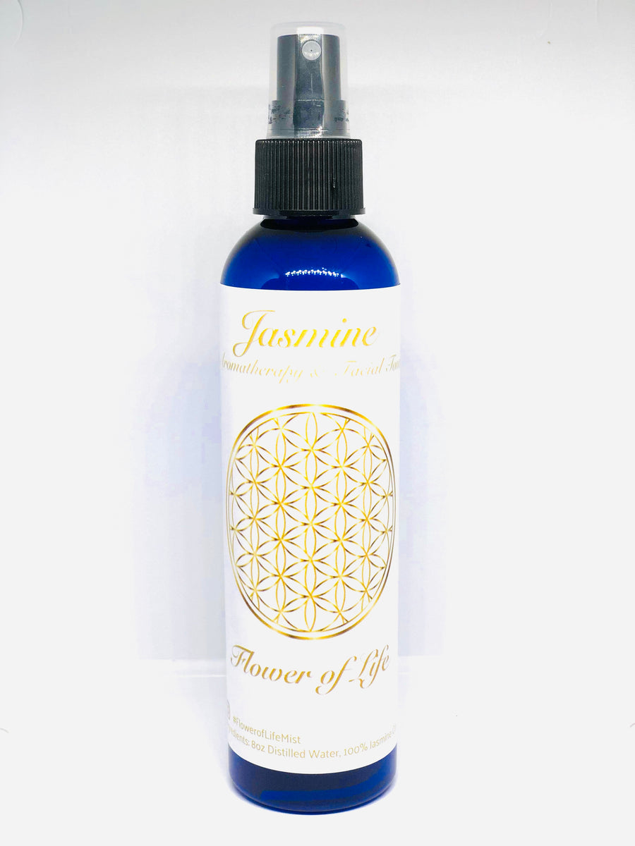 Jasmine Flower of Life Aromatherapy & Facial Toner – Sacred Rose Water